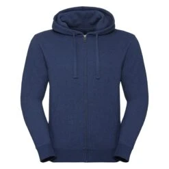 Russell Mens Authentic Melange Zipped Hood Sweat -XAMAX 729dfd068550c780916d2783188651cfee66835b1f09917d969a4290f8272091