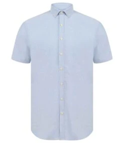 Henbury Modern Short Sleeve Slim Fit Oxford Shirt -XAMAX 736a4975a0f8e826b6e166ae4de34aa0d3296aebc5145c2babf73d4948c20db5