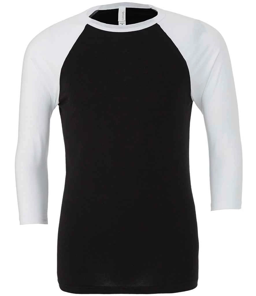 Bella+Canvas Canvas Unisex 34 Sleeve Baseball T Shirt 14 Bella+Canvas Canvas Unisex 34 Sleeve Baseball T Shirt - Image 12