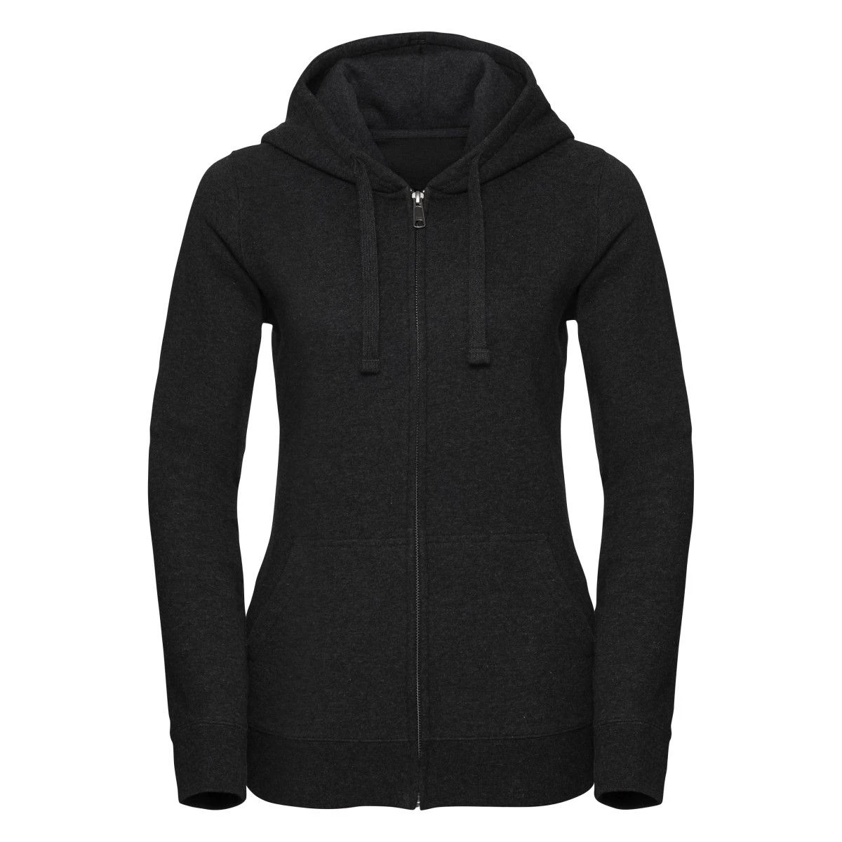 Russell Ladies' Authentic Melange Zipped Hood Sweat 8 Russell Ladies' Authentic Melange Zipped Hood Sweat - Image 6