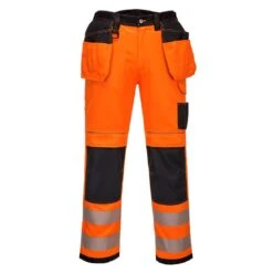Portwest PW3 Hi-Vis Holster Pocket Work Trousers -XAMAX 76958be55789203cdb59b5b5e7190a1e32ad51edb41dd5fde44a029d729d87b4