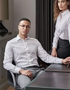 Tee Jays Mens Luxury Slim Fit Shirt -XAMAX 76acc20000253c92b61f53b674c24c508743585d1be13f5514e265e4b3f94d97