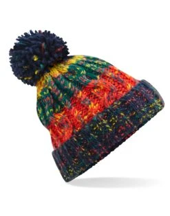 Beechfield Corkscrew Pom Pom Beanie -XAMAX 777d4ea01032ef186d3c64feec100a989c1d7c1949fe16ad853ddd5e0ab49754