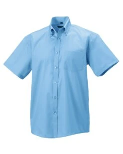 Russell Collection Mens Short Sleeve Classic Ultimate Non-Iron Shirt