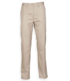 Henbury Ladies 6535 Flat Fronted Chino Trousers