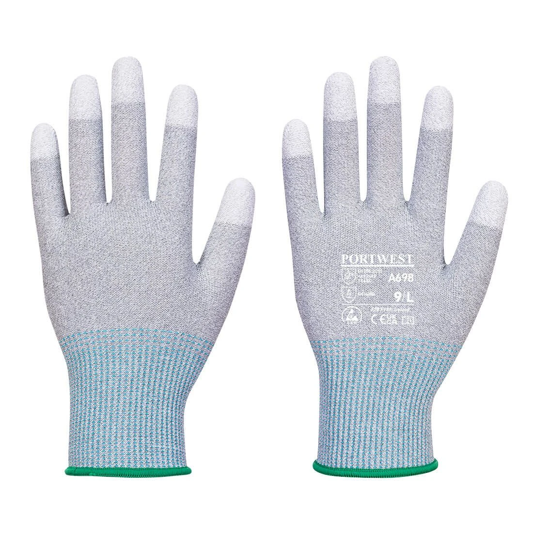Portwest MR13 ESD PU Fingertip Glove (Pk12) 3 Portwest MR13 ESD PU Fingertip Glove (Pk12)