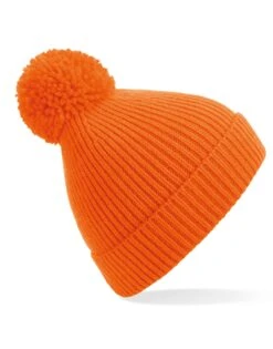 Beechfield Engineered Knit Ribbed Pom Pom Beanie -XAMAX 7f98a3fe30eefde4a5b0480df25753a44e6f0d61a0eb4b5354d767b13632e842