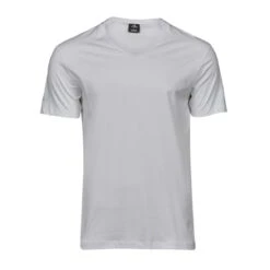 Tee Jays Mens Fashion V-Neck Sof-Tee -XAMAX 8006 white front