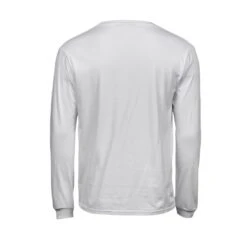 Tee Jays Mens Long Sleeve Fashion Sof-Tee -XAMAX 8007 white back