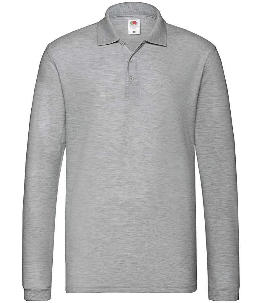 Fruit Of The Loom Mens Premium Long Sleeve Polo 14 Fruit Of The Loom Mens Premium Long Sleeve Polo - Image 12