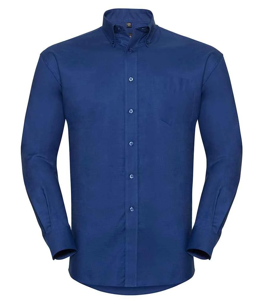 Russell Collection Mens Long Sleeve Classic Oxford Shirt 13 Russell Collection Mens Long Sleeve Classic Oxford Shirt - Image 11