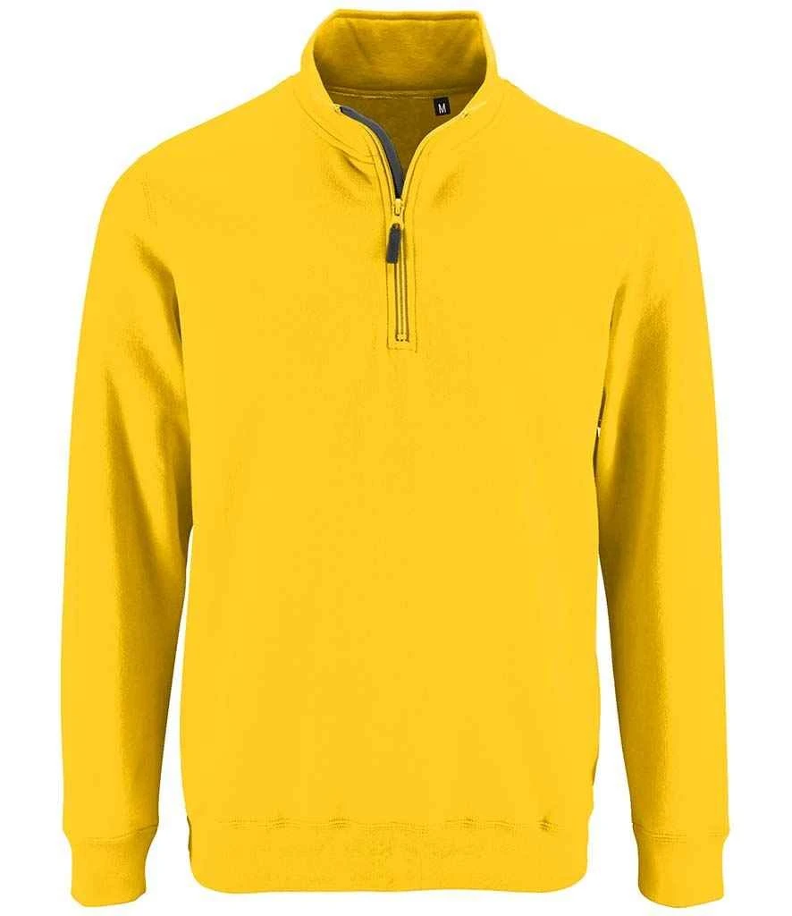 SOL'S Sols Stan Contrast Zip Neck Sweatshirt 4 SOL'S Sols Stan Contrast Zip Neck Sweatshirt - Image 2