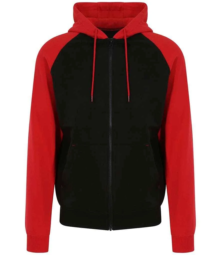 Just Hoods Awdis Baseball Zoodie 4 Just Hoods Awdis Baseball Zoodie - Image 2