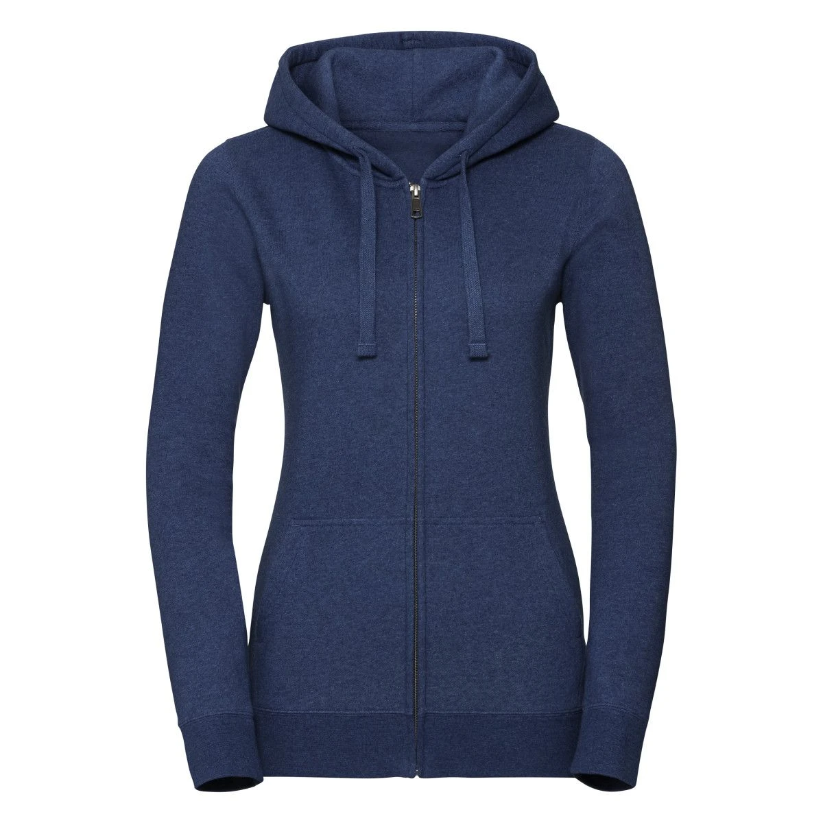 Russell Ladies' Authentic Melange Zipped Hood Sweat 4 Russell Ladies' Authentic Melange Zipped Hood Sweat - Image 2