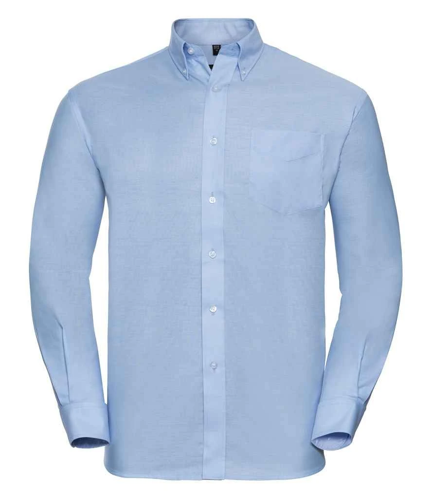 Russell Collection Mens Long Sleeve Classic Oxford Shirt 15 Russell Collection Mens Long Sleeve Classic Oxford Shirt - Image 13