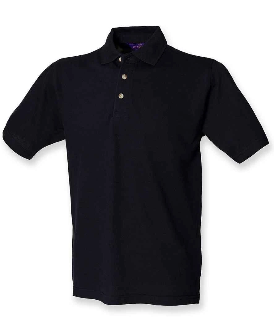 Henbury Classic Heavy Cotton Piqué Polo Shirt 9 Henbury Classic Heavy Cotton Piqué Polo Shirt - Image 7