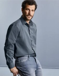 Russell Collection Mens Long Sleeve Classic Polycotton Poplin Shirt 16 Russell Collection Mens Long Sleeve Classic Polycotton Poplin Shirt -XAMAX 8c061e92d3c4f07a6ab13f10035612ecf6c634c4edb40ba06612d7ae1ae5472d