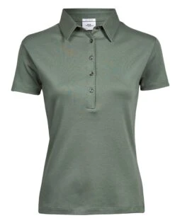 Tee Jays Ladies' Pima Cotton Polo -XAMAX 8c6b40f1337f331533fe71fb6c592ef16a2963461378c9bb5af5372edae4405c
