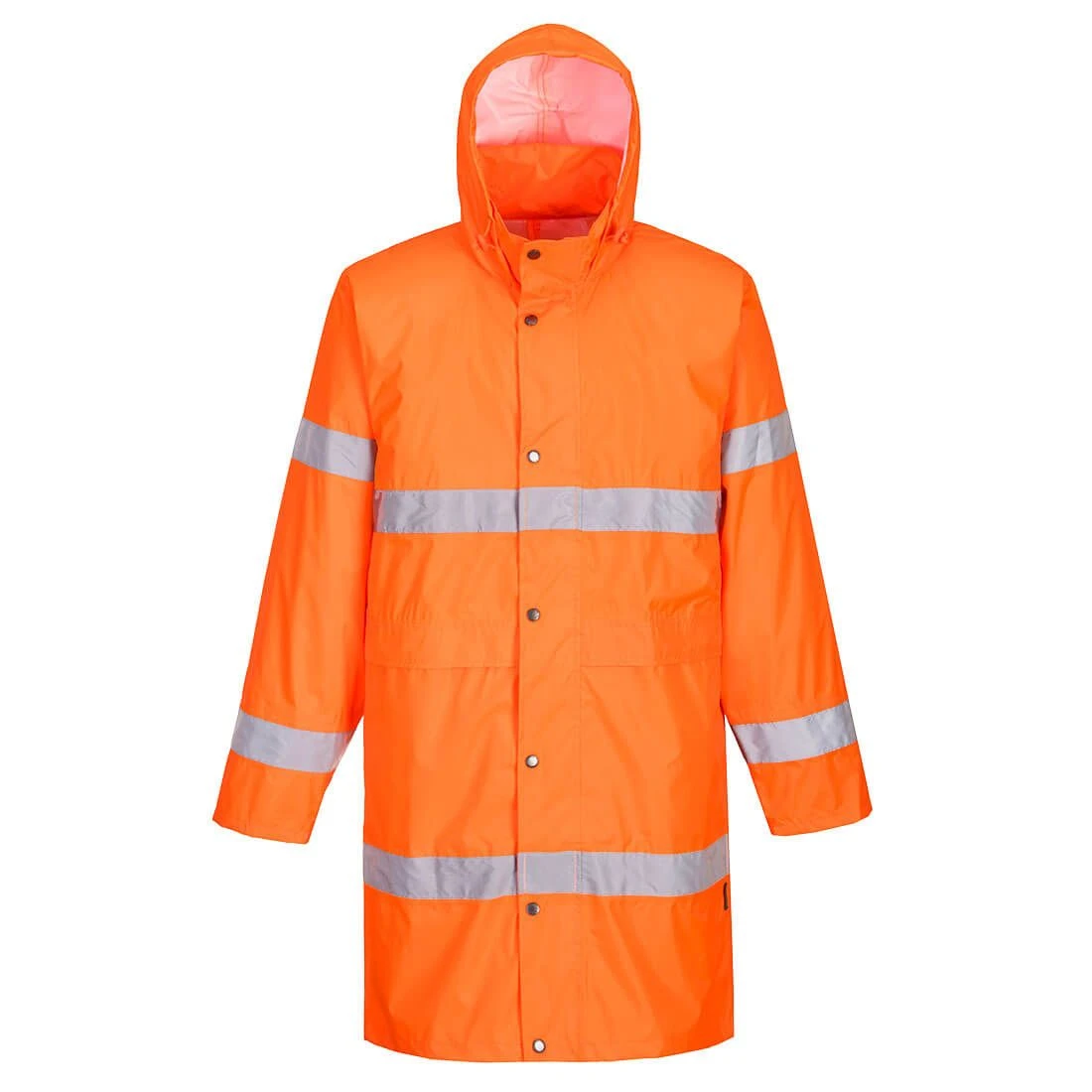 Portwest Hi-Vis Rain Coat 100cm 3 Portwest Hi-Vis Rain Coat 100cm