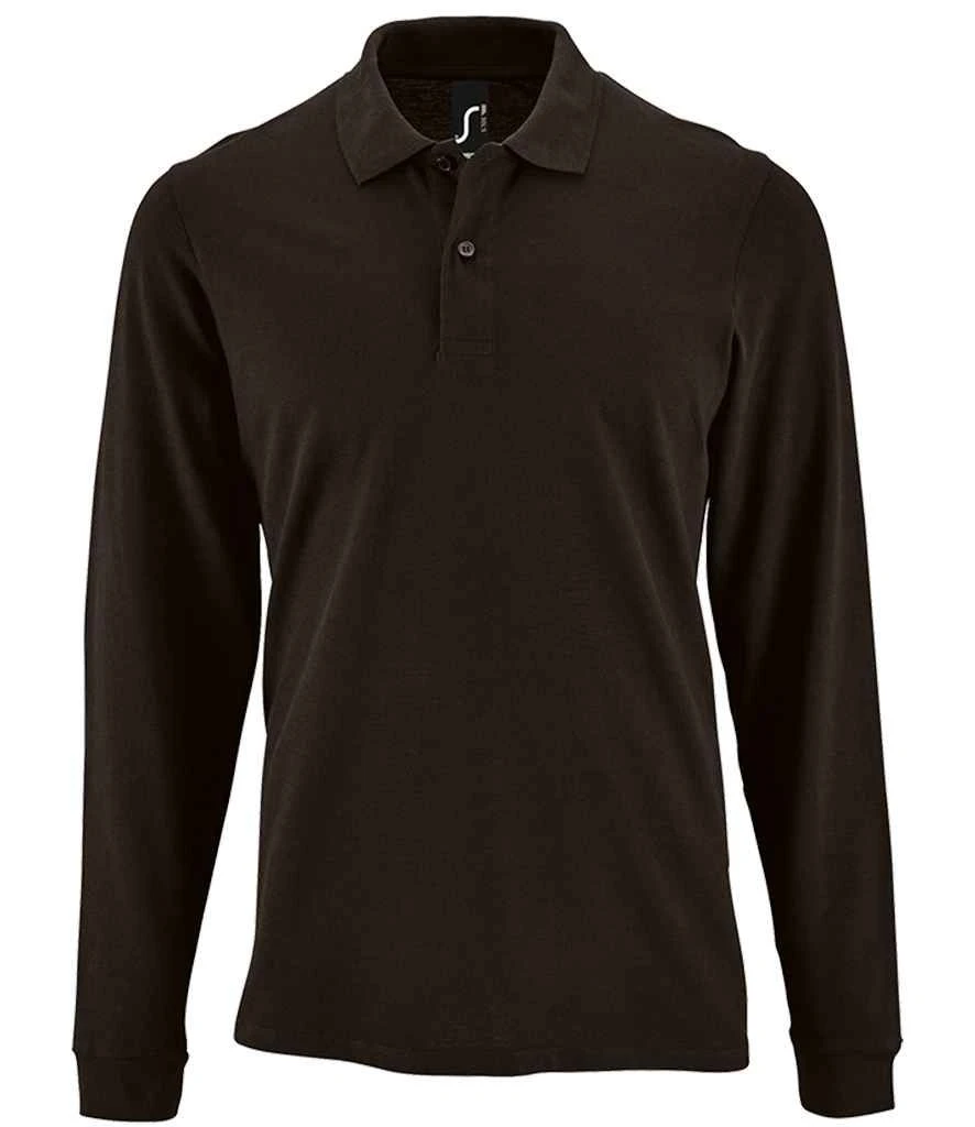 SOL'S Sols Perfect Long Sleeve Piqué Polo Shirt 3 SOL'S Sols Perfect Long Sleeve Piqué Polo Shirt