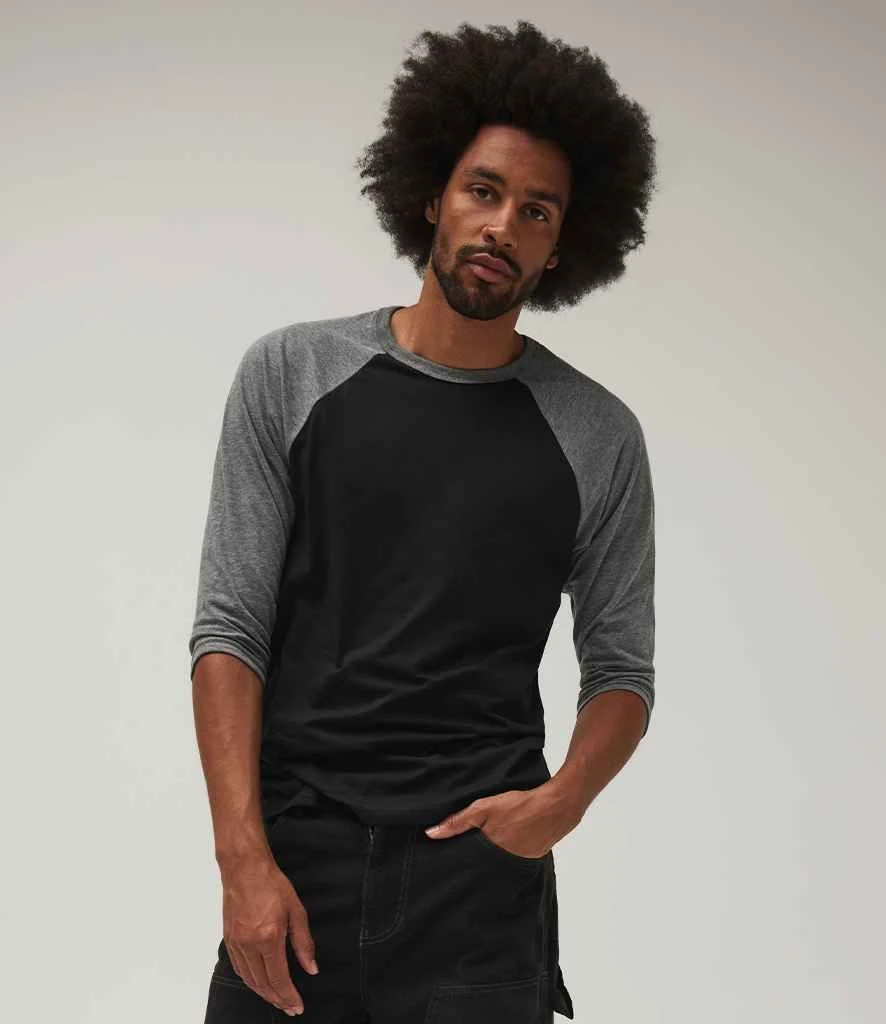 Bella+Canvas Canvas Unisex 34 Sleeve Baseball T Shirt 4 Bella+Canvas Canvas Unisex 34 Sleeve Baseball T Shirt - Image 2