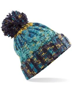 Beechfield Corkscrew Pom Pom Beanie -XAMAX 92d46ad82017c32f90acb26eefa14676e340369cc82a903924ac404cfb21bb79