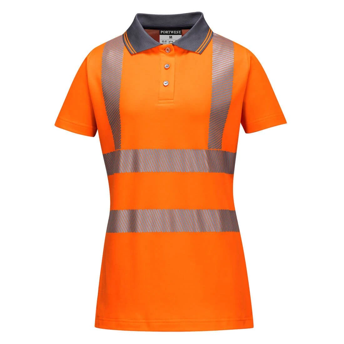 Portwest Hi-Vis Women's Cotton Comfort Pro Polo Shirt S/S 6 Portwest Hi-Vis Women's Cotton Comfort Pro Polo Shirt S/S - Image 4
