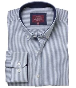 Brook Taverner Lawrence Long Shirt Stretch Oxford Shirt -XAMAX 94f10deeed0e9d4253769212523ac906266e93d40d11d73904ebc1e039b46d0a