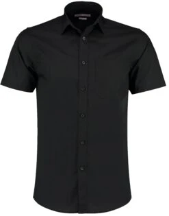 Kustom Kit Tailored Fit Short Sleeve Poplin Shirt