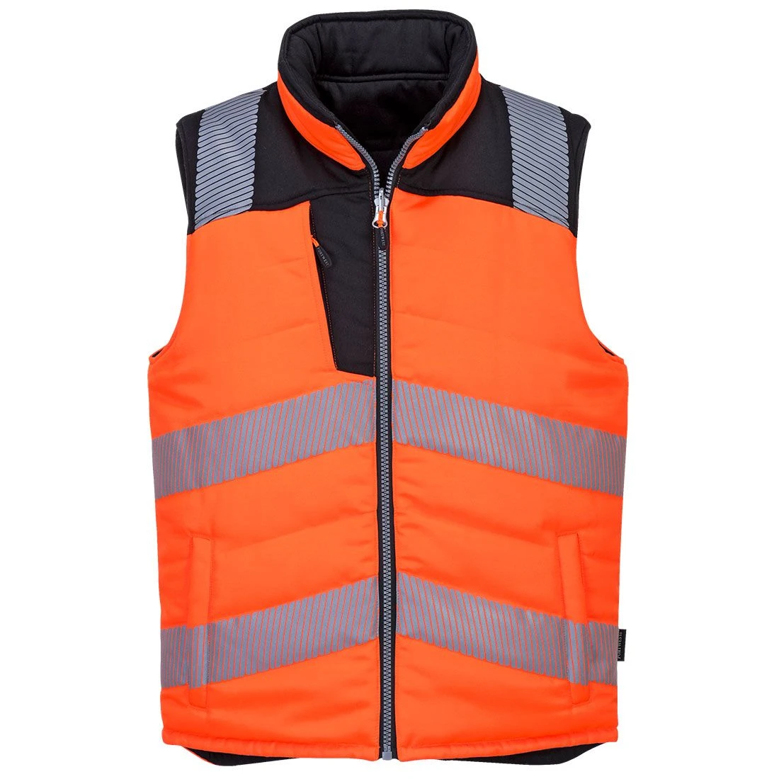 Portwest PW3 Hi-Vis Reversible Bodywarmer 3 Portwest PW3 Hi-Vis Reversible Bodywarmer