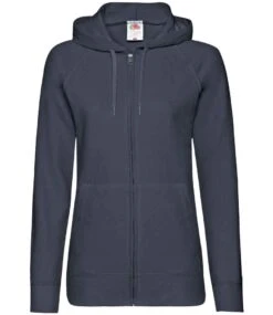 Fruit Of The Loom Ladies' Lightweight Hooded Sweat Jacket -XAMAX 97a649bce33a0dd3986805abf5caef19c270b4bc9d0dfc614e282d0e9b207008