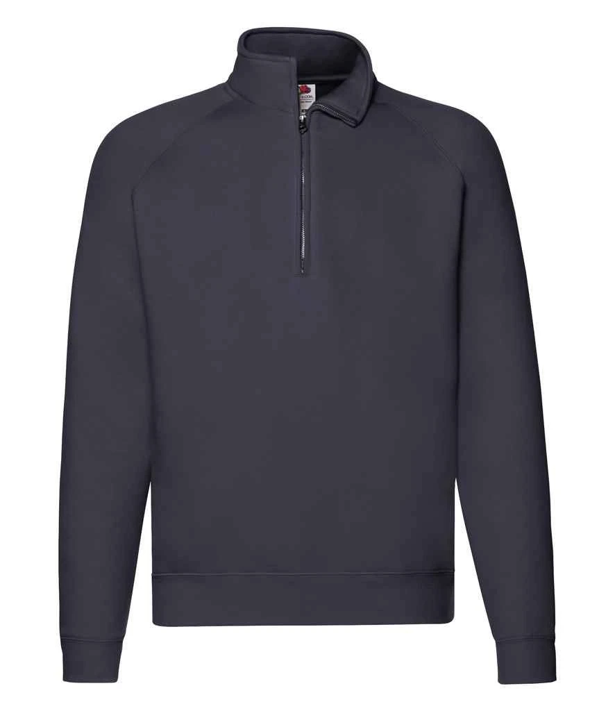 Fruit Of The Loom Mens Premium Zip Neck Sweat 4 Fruit Of The Loom Mens Premium Zip Neck Sweat - Image 2