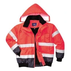 Portwest Hi-Vis 3-in-1 Contrast Bomber Jacket -XAMAX 985b2221eb6ac74017661549e82785e32d8772c58f59886bea2a92cc306176f3