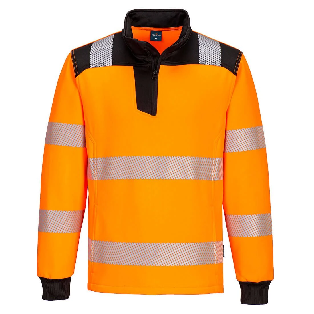 Portwest PW3 Hi-Vis 1/4 Zip Sweatshirt 3 Portwest PW3 Hi-Vis 1/4 Zip Sweatshirt