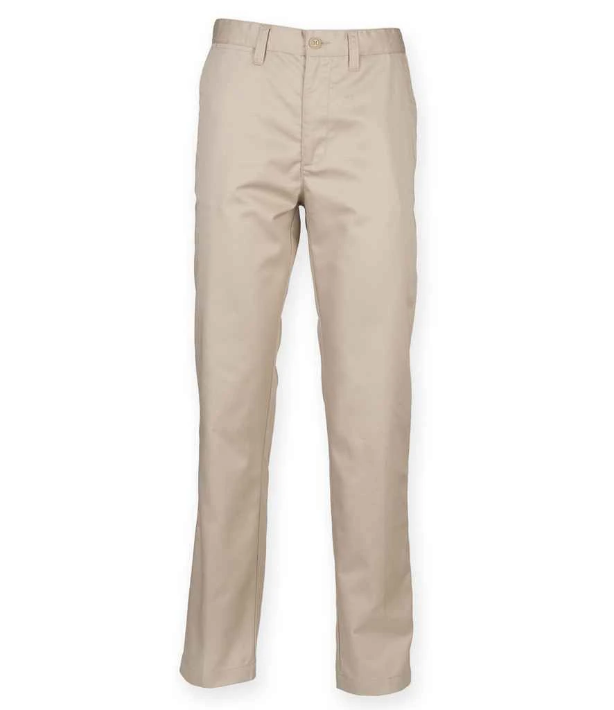 Henbury 6535 Flat Fronted Chino Trousers 5 Henbury 6535 Flat Fronted Chino Trousers - Image 3