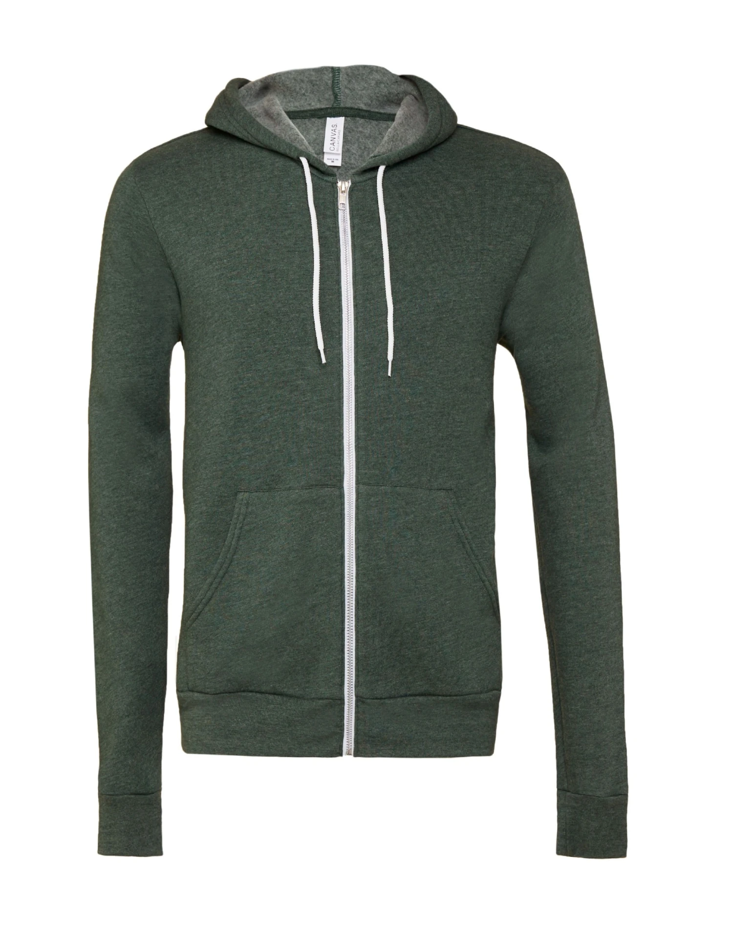 Bella+Canvas Canvas Unisex Poly-Cotton Fleece Full-Zip Hoodie 14 Bella+Canvas Canvas Unisex Poly-Cotton Fleece Full-Zip Hoodie - Image 12