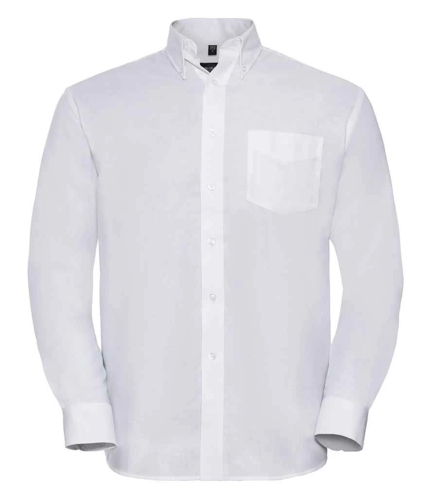 Russell Collection Mens Long Sleeve Classic Oxford Shirt 16 Russell Collection Mens Long Sleeve Classic Oxford Shirt - Image 14