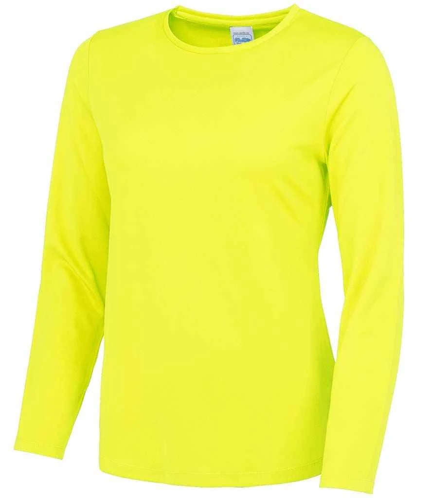 Just Cool AWDis Ladies Cool Long Sleeve T Shirt 3 Just Cool AWDis Ladies Cool Long Sleeve T Shirt