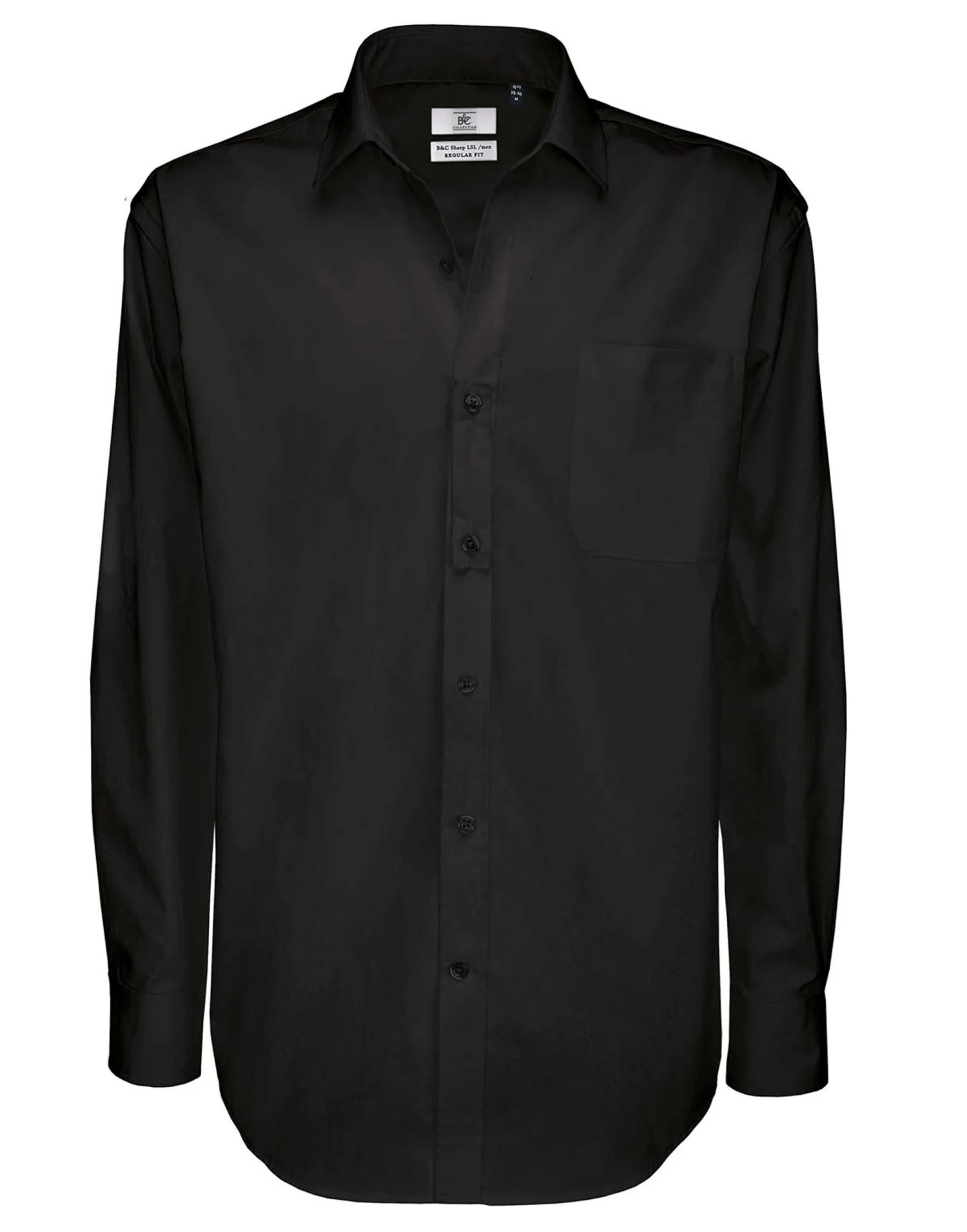 B&C Mens Sharp Long Sleeve Twill Shirt 3 B&C Mens Sharp Long Sleeve Twill Shirt