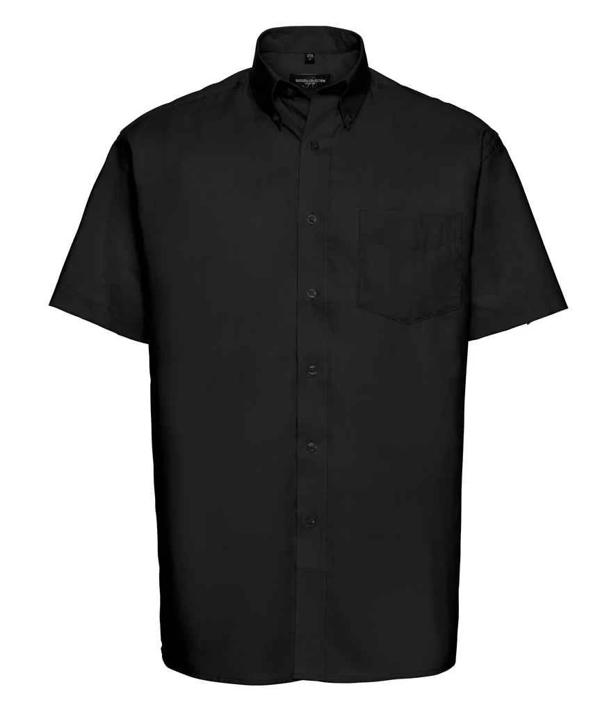 Russell Collection Mens Short Sleeve Classic Oxford Shirt 7 Russell Collection Mens Short Sleeve Classic Oxford Shirt - Image 5