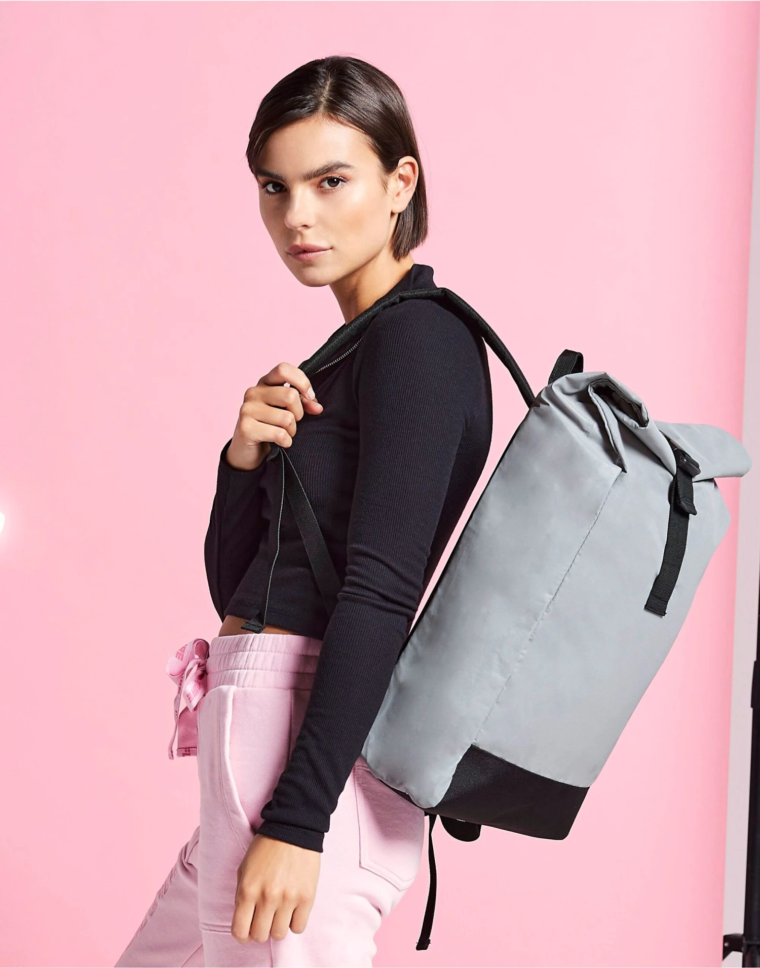 Bagbase Reflective Roll-Top Backpack 4 Bagbase Reflective Roll-Top Backpack - Image 2