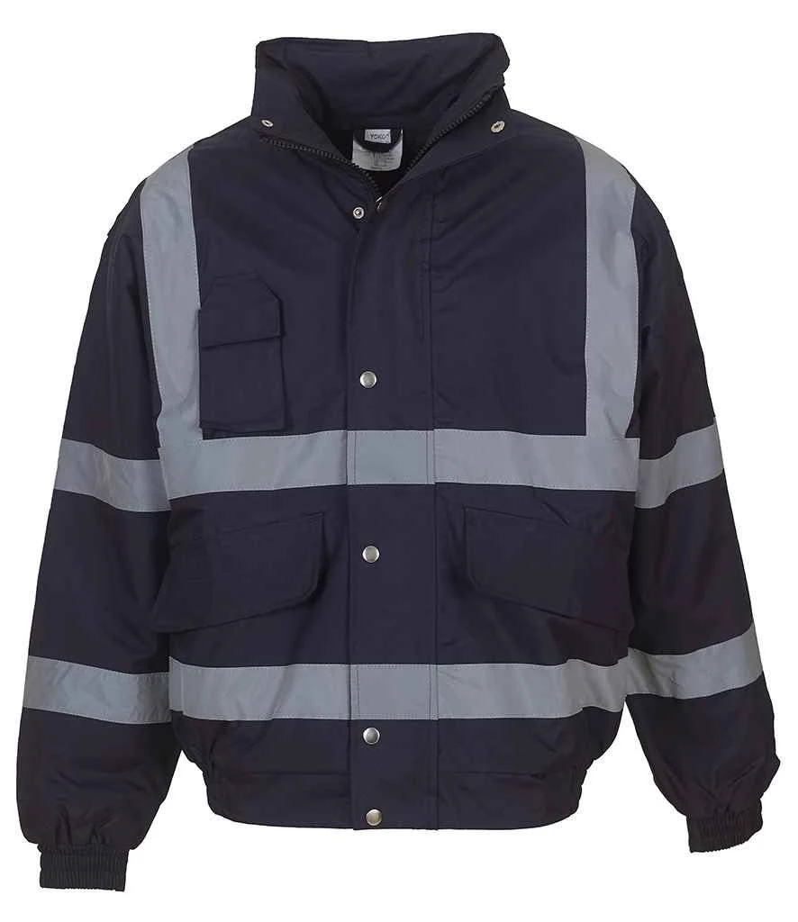 Yoko Hi-Vis Classic Bomber Jacket 3 Yoko Hi-Vis Classic Bomber Jacket
