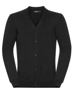 Russell Collection Mens V-Neck Knitted Cardigan -XAMAX ad1b65e0055813a7ce7dc6659cc4e889aeef0d30c55eeef7f69ce2b6aab48a0b