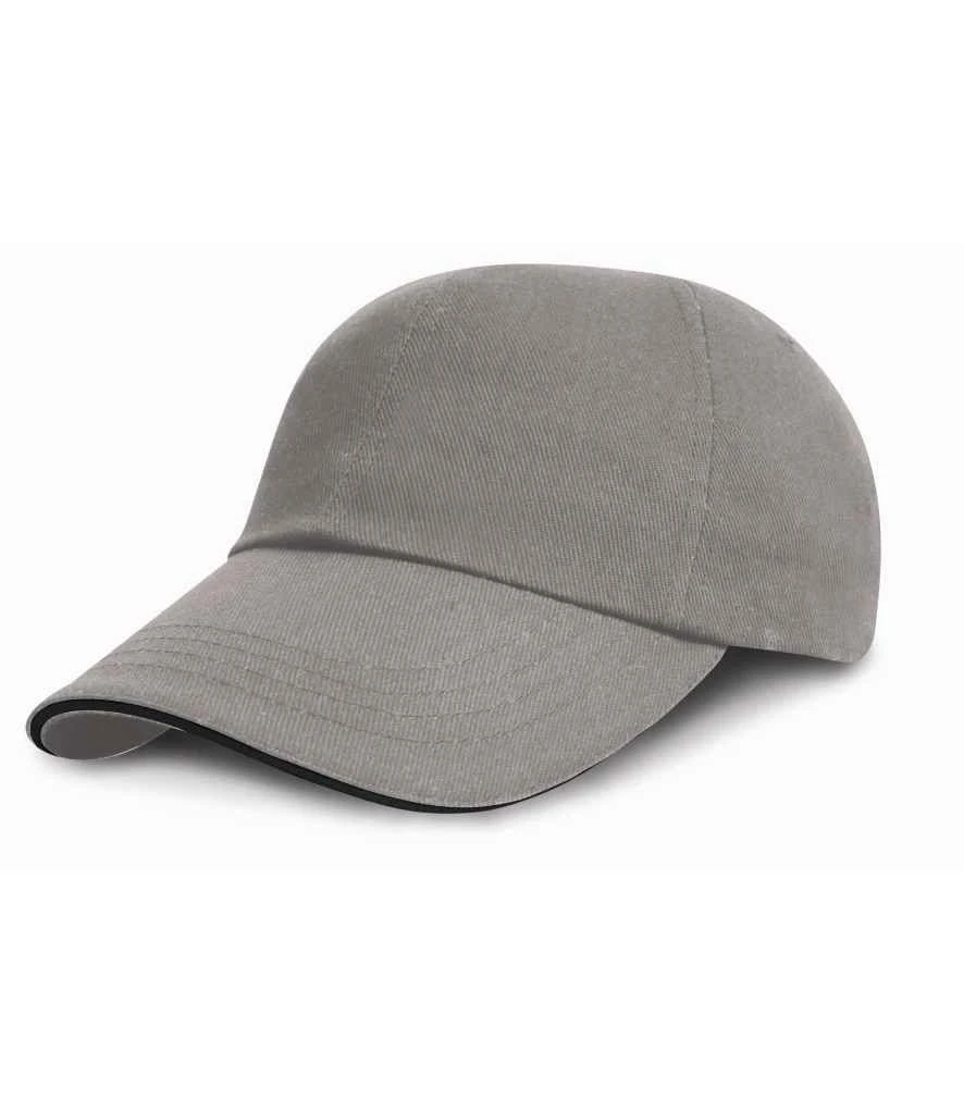 Result Low Profile Heavy Brushed Cotton Cap With Sandwich Peak 6 Result Low Profile Heavy Brushed Cotton Cap With Sandwich Peak - Image 4