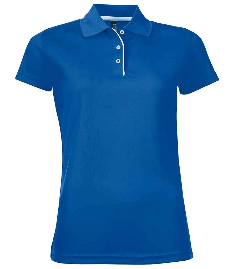SOL'S Sols Ladies Performer Piqué Polo Shirt 7 SOL'S Sols Ladies Performer Piqué Polo Shirt - Image 5