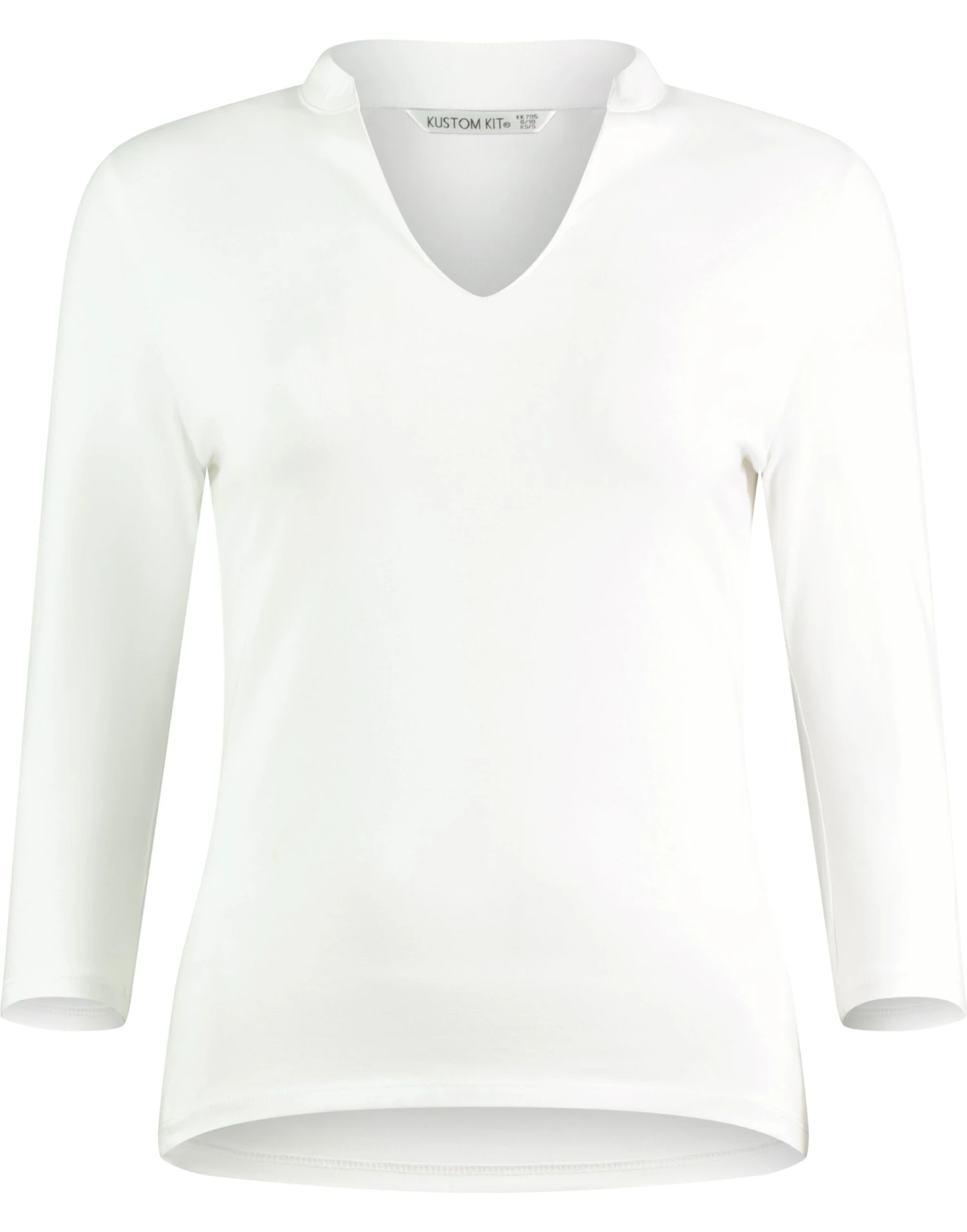 Kustom Kit Womens Regular Fit Mandarin Collar Top 6 Kustom Kit Womens Regular Fit Mandarin Collar Top - Image 4