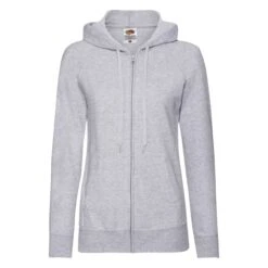 Fruit Of The Loom Ladies' Lightweight Hooded Sweat Jacket -XAMAX b21d525e324deec8432b58908337bc6cdd7452802e269d9e4111b3fe93d324d0