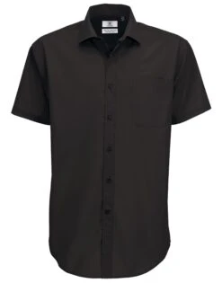 B&C Mens Smart Short Sleeve Poplin Shirt