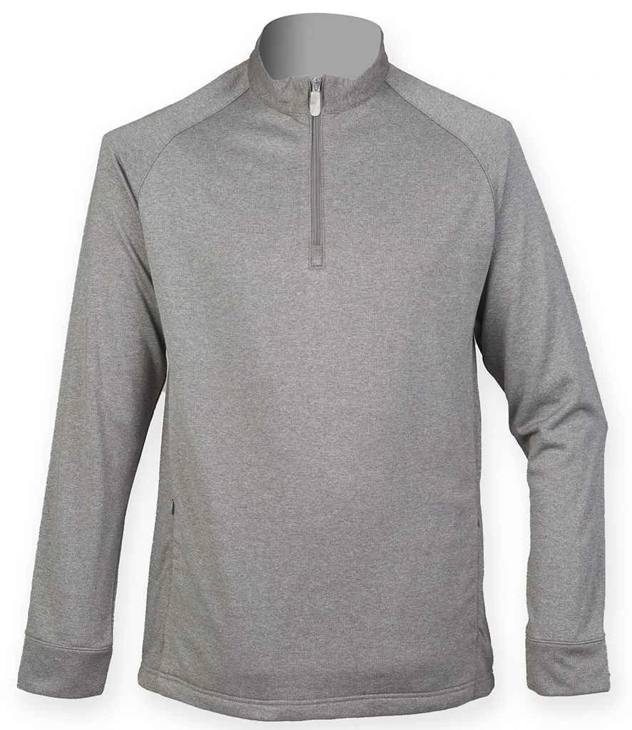 Henbury Zip Neck Wicking Top 4 Henbury Zip Neck Wicking Top - Image 2
