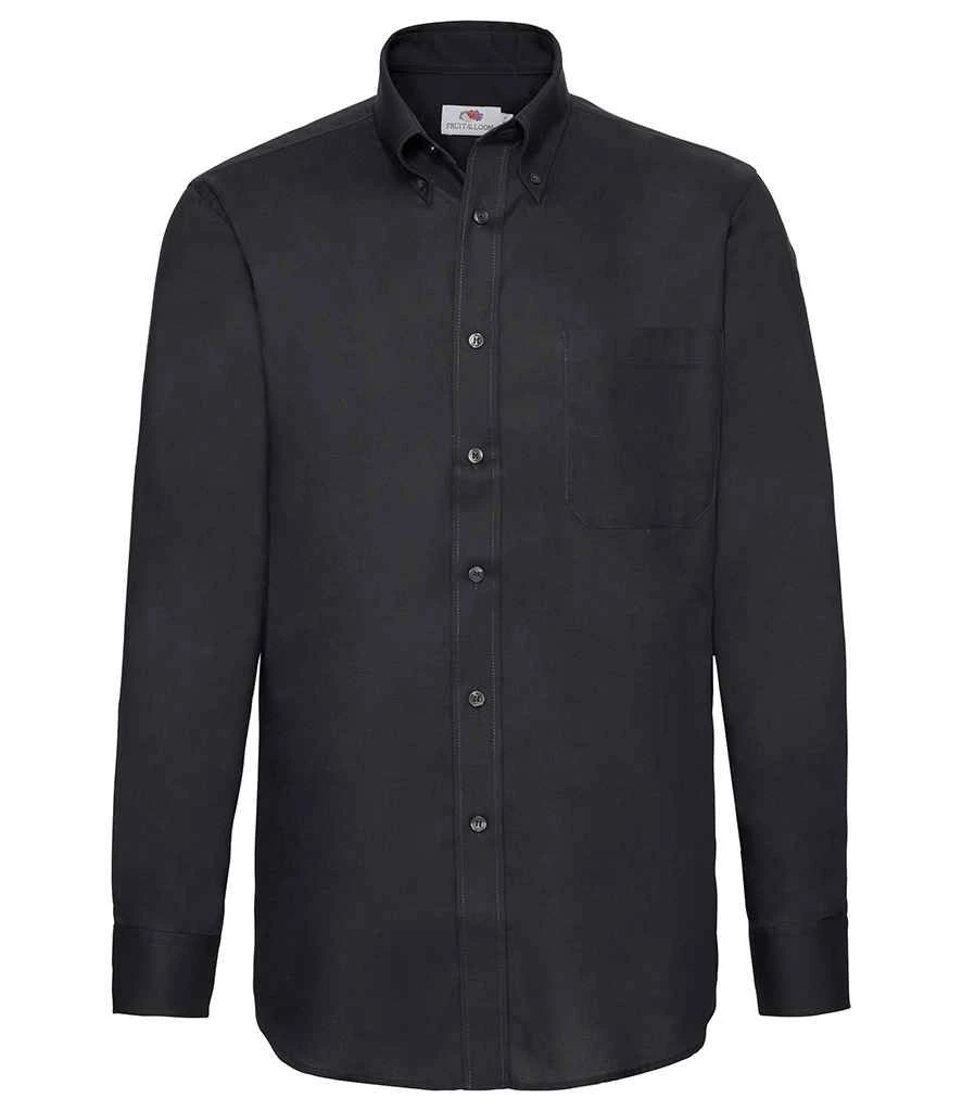 Fruit Of The Loom Mens Long Sleeve Oxford Shirt 5 Fruit Of The Loom Mens Long Sleeve Oxford Shirt - Image 3